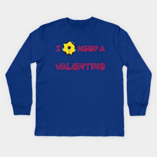 Donut Valentine Kids Long Sleeve T-Shirt